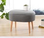 Atelier Del Sofa Moile - Puf de terciopelo Gris